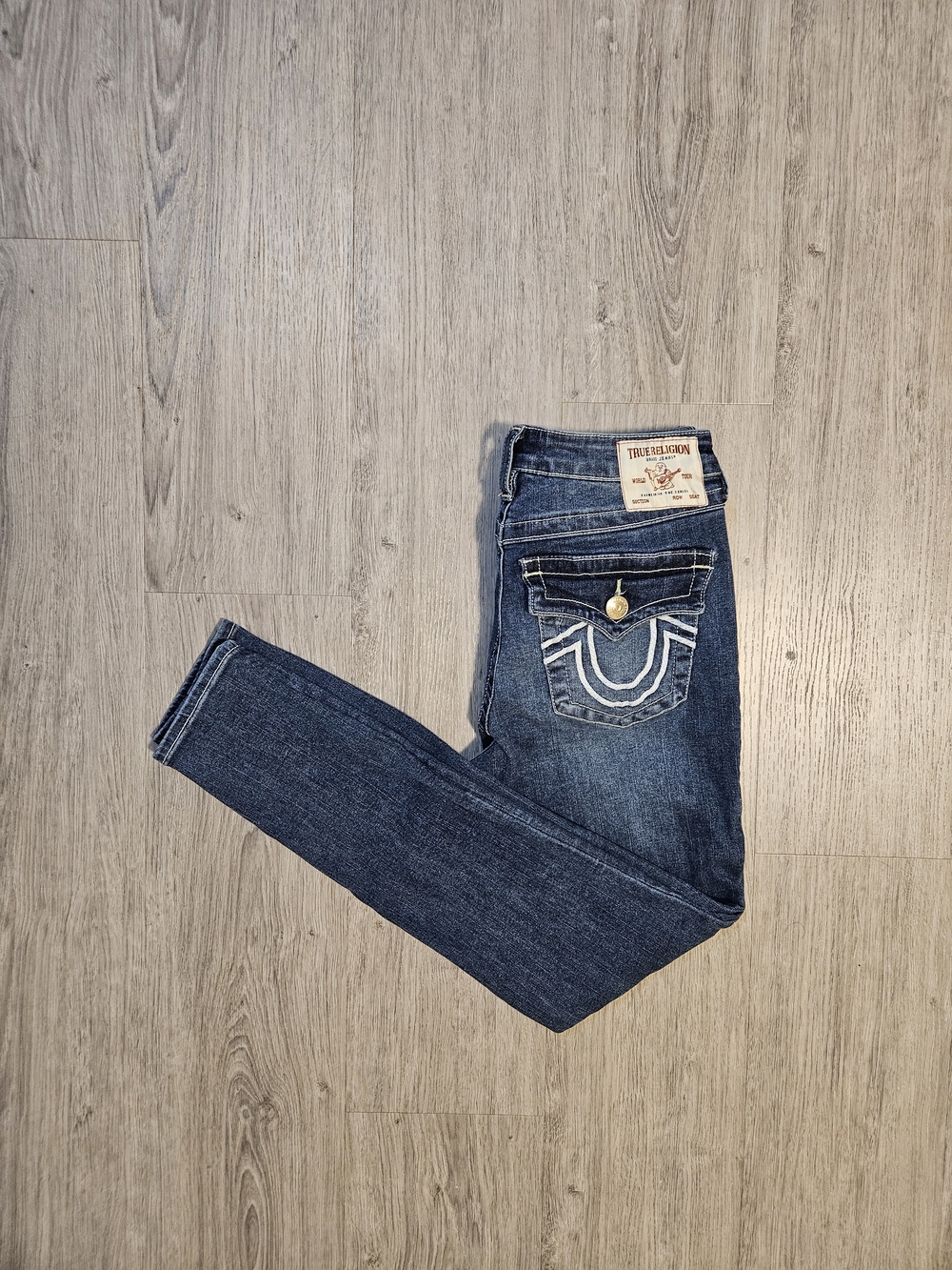 True Religion Women's Indigo Jennie Curvy Skinny Jeans - Signature Pockets